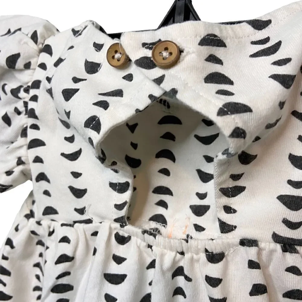 Jessica Simpson Printed Ruffle Short Sleeve Dress in Size 3-6 Months